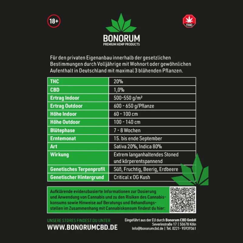 Critical también conocido como Critical Mess Samen THC 🌱