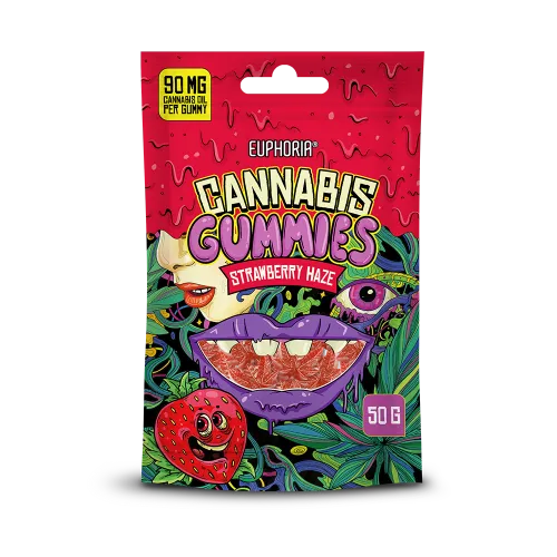 Euphoria Cannabis Gummies Strawberry Haze (50 g)