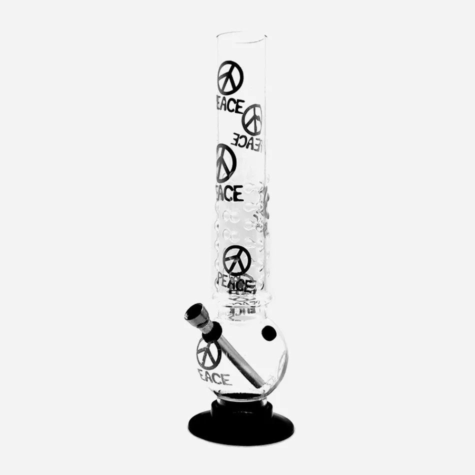 Bongo akrylowe z nadrukiem Peace 32 cm